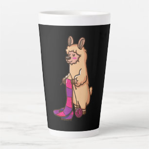Quilting Llama Birthday Gifts Quilting Lovers Latte Mug