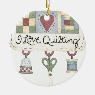 Quilting merchandise ceramic tree decoration