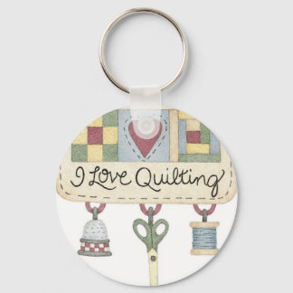 Quilting merchandise key ring