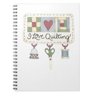 Quilting merchandise notebook