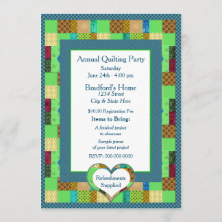QUILTING PARTY INVITATION - QUILTER MELODY