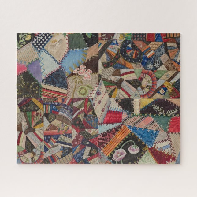 Quilting Patchwork Colourful Collage Pattern   Jigsaw Puzzle (Horizontal)