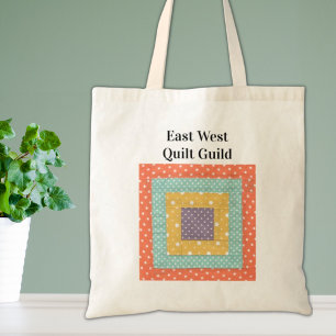 Quilting Patchwork Your Guilds Name Tote Bag
