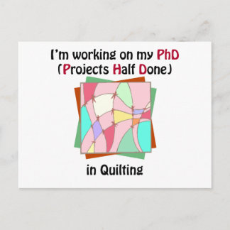 Quilting PhD Postcard