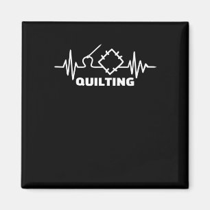 Quilting Pulse Premium Funny Quilting Lovers Magnet