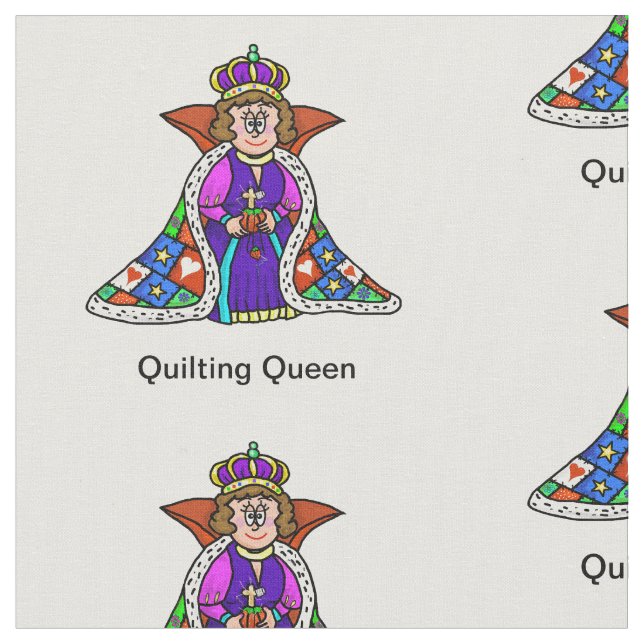 Quilting Queen Fabric (Close Up)
