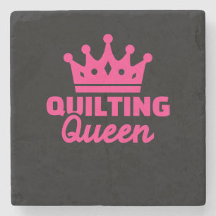 Quilting Queen Pemium Funny Quilting Lovers Stone Coaster