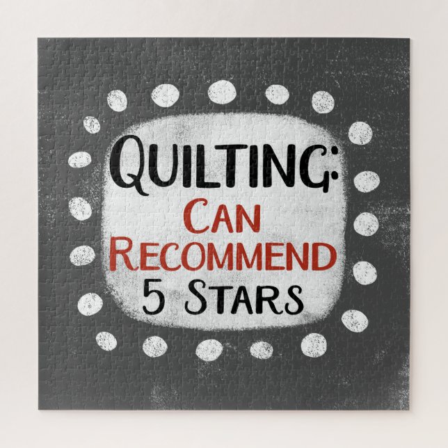 Quilting Review 5 Stars Jigsaw Puzzle (Vertical)