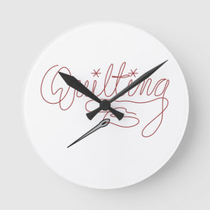 Quilting Round Clock