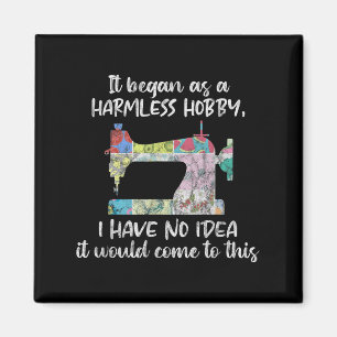 Quilting Saying Sewing Quote Quilt Hobby Graphic T Magnet