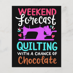 Quilting Sewing Chocolate -Chocolate Lover Gift Flyer