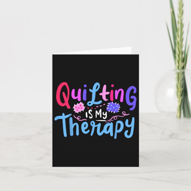 Quilting Sewing Funny Quilter Sewer Gift  Card (Front)