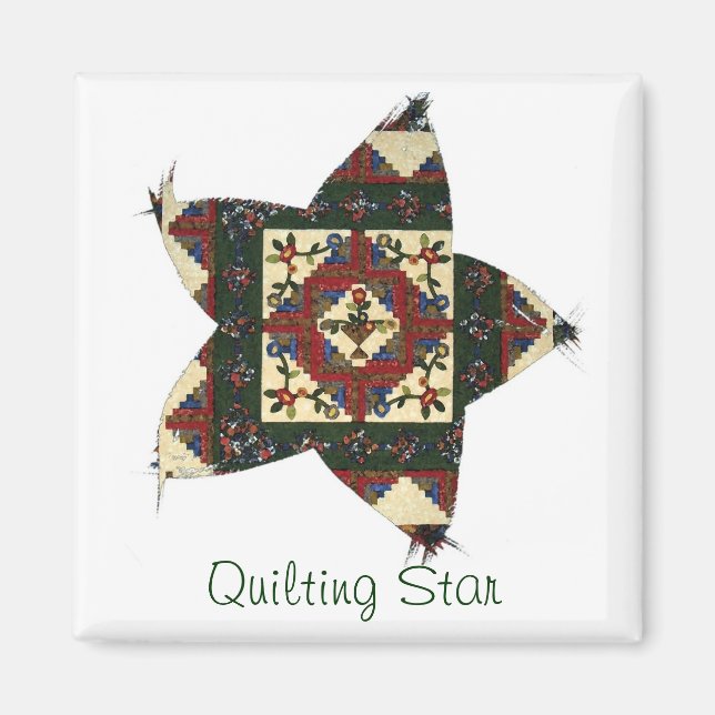 Quilting Star Magnet (Front)