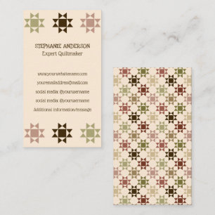Quiltmaker, Quilting Business Amish Quilt Card