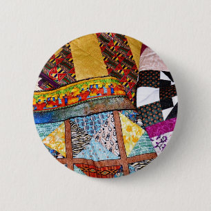 Quilts and Quilting Customisable 6 Cm Round Badge