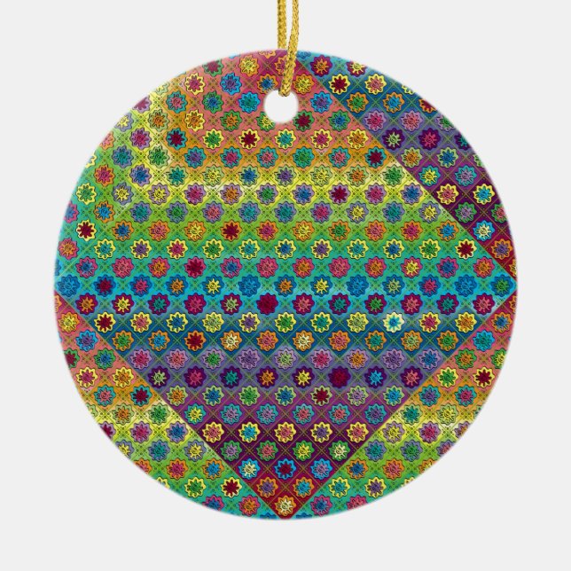 Quilty as Charged Ceramic Tree Decoration (Front)