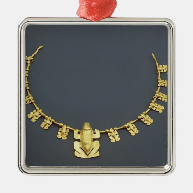 Quimbaya necklace with frogs, from Colombia Metal Tree Decoration (Front)
