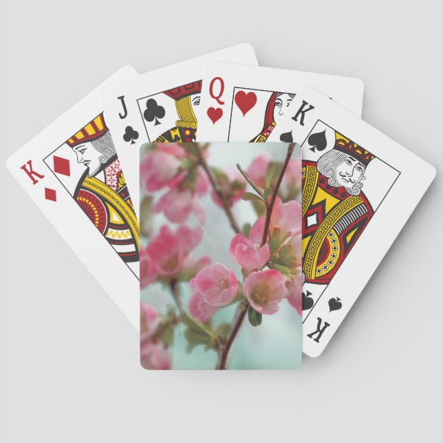 Quince Blossoms Playing Cards (Back)