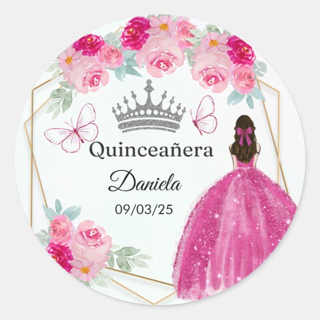 Quince Classic Round Sticker (Front)
