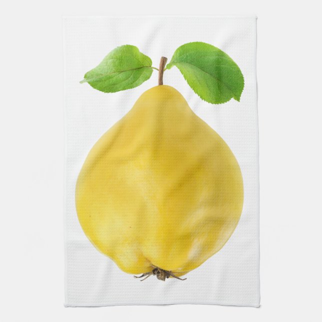 Quince fruit tea towel (Vertical)