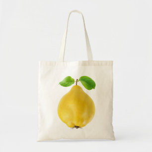 Quince fruit tote bag