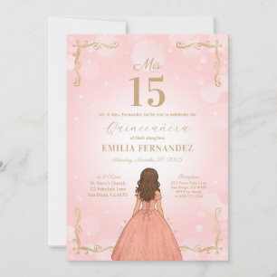 Quinceanera 15th Birthday Invitation