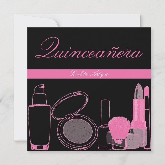 Quinceanera 15th Birthday Party Invitations (Front)