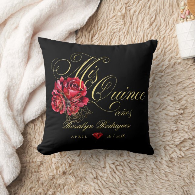  Quinceanera 15th Birthday Party Personalised Cushion (Blanket)