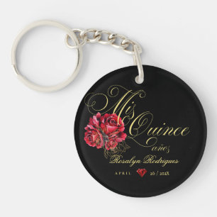 Quinceanera 15th Birthday Party Personalised  Key Ring