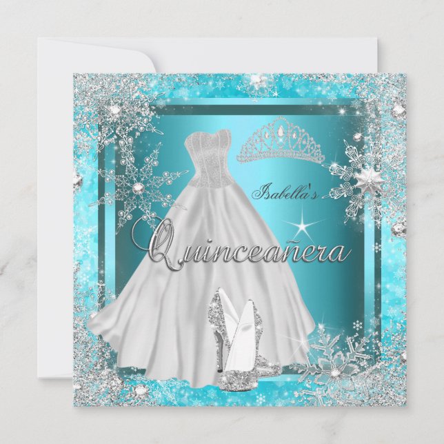 Quinceanera 15th Elite Elegant Birthday Party Invitation (Front)