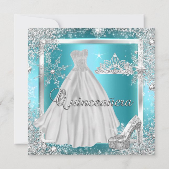 Quinceanera 15th Elite Princess Birthday Party Invitation (Front)