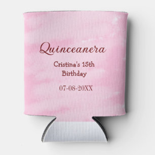 Quinceanera anos 15th birthday add name texture ye can cooler