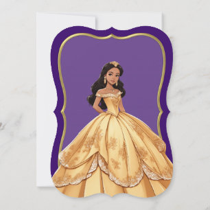 Quinceanera Any Colour with Border Design Invitation