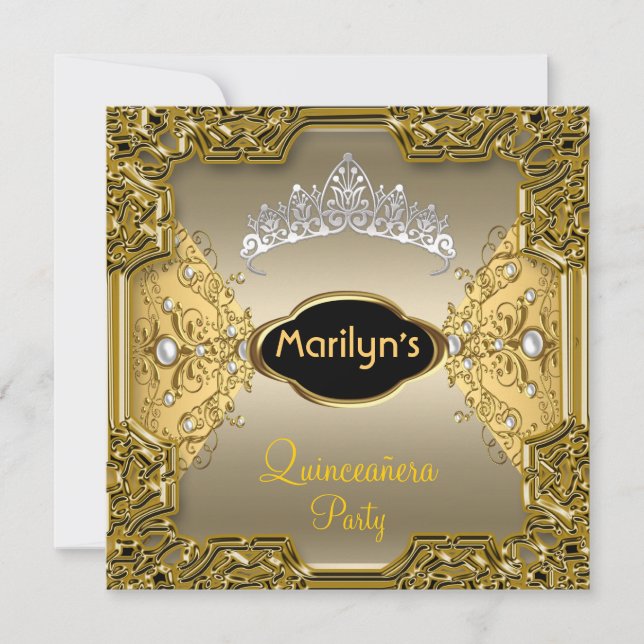 Quinceañera Birthday Party 15th Invitation (Front)