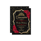Quinceanera - Black Red Gold