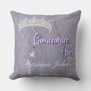 Quinceañera Celebration Throw Pillow