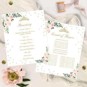 Quinceañera Court of Honour And Timeline Itinerary