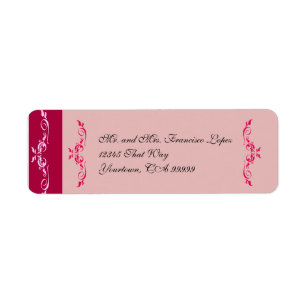 Quinceanera Custom Return Address Labels