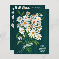 Quinceañera Cute Daisy Bouquet Handpainted Custom