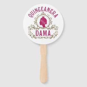 Quinceanera Dama Hand Fan