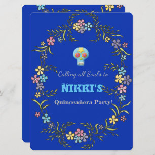 QUINCEANERA DAY OF THE DEAD INVITATION