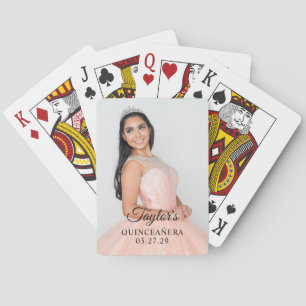Quinceanera Dress Photo Playing Cards