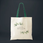 Quinceanera Eucalyptus 15th Birthday Party Tote Bag<br><div class="desc">TIP: Matching items available in this collection. Our botanical eucalyptus birthday collection features watercolor foliage and modern typography in dark gray text. Use the "Customize it" button to further re-arrange and format the style and placement of text. Could easily be repurpose for other special events like anniversaries, baby shower, birthday...</div>