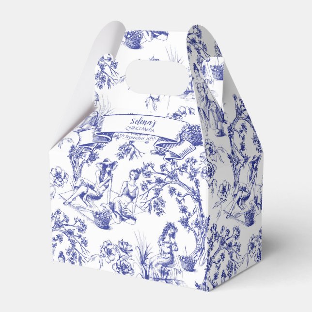 Quinceanera Favour Box (Front Side)