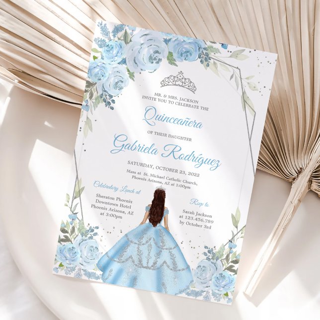 Quinceanera Floral Invitation (Creator Uploaded)