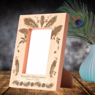 Quinceañera Gift To Celebrate Her Day Etched Frames