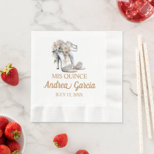 Quinceanera High Heels Napkin