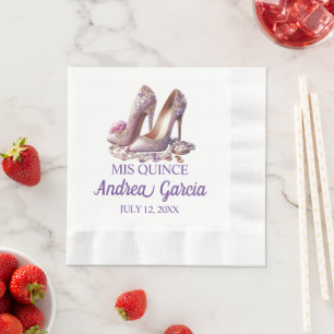 Quinceanera High Heels Napkin