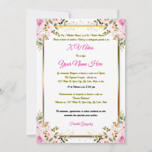 Quinceañera Invitation