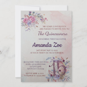 Quinceañera invitation